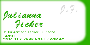 julianna ficker business card